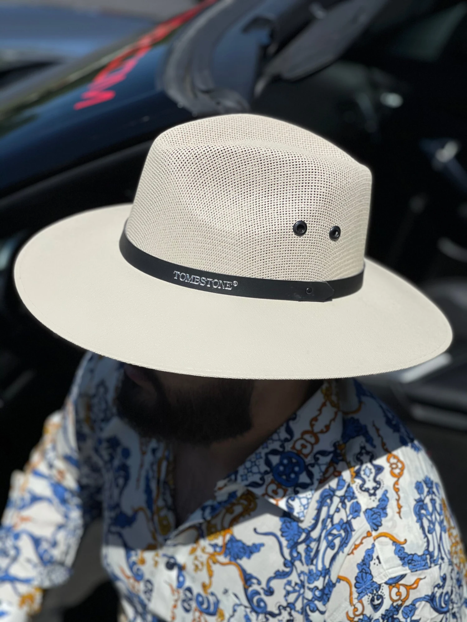 Explorer Tombstone Straw Hat (Beige / Crema) 1 Explorer Tombstone Straw Hat (Beige / Crema)