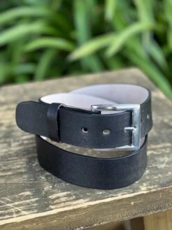 Men's 100% Genuine Leather Belt - BLK