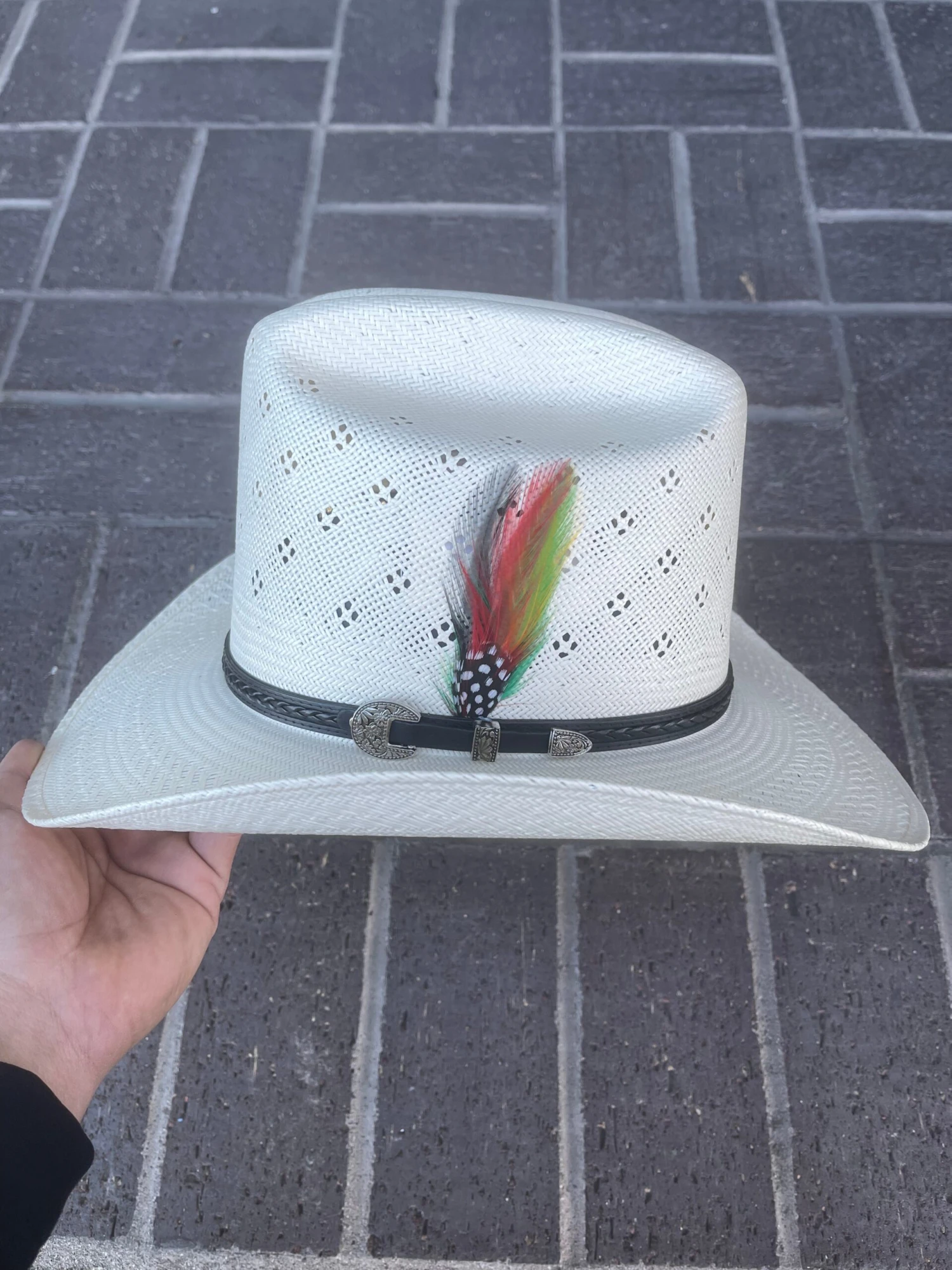 Tombstone 30x El Viejon Flower Crown (Copa Alta) Cowboy Straw Hat 9 Tombstone 30x El Viejon Flower Crown (Copa Alta) Cowboy Straw Hat - Image 9