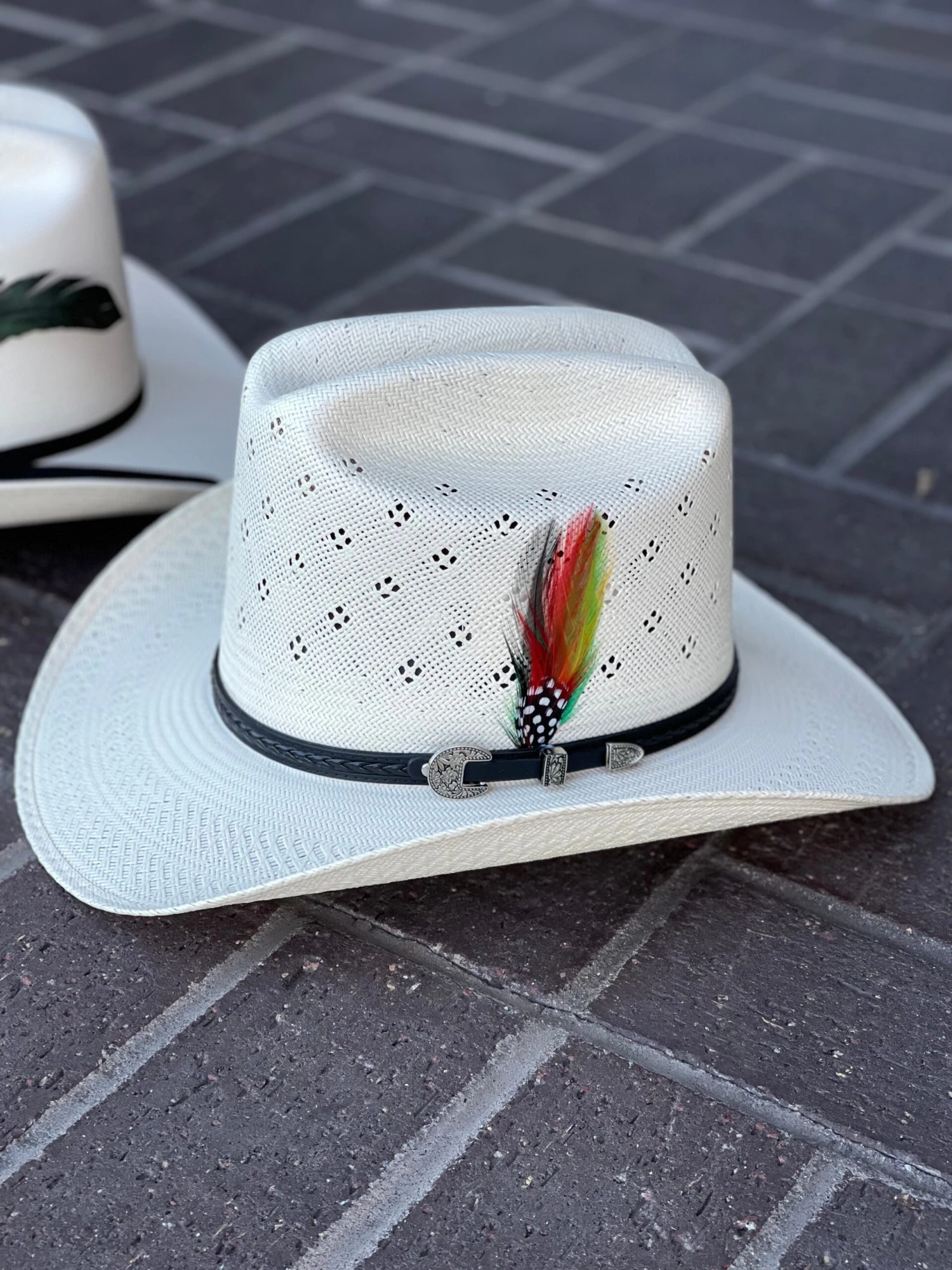 Tombstone 30x El Viejon Flower Crown (Copa Alta) Cowboy Straw Hat 2 Tombstone 30x El Viejon Flower Crown (Copa Alta) Cowboy Straw Hat - Image 2