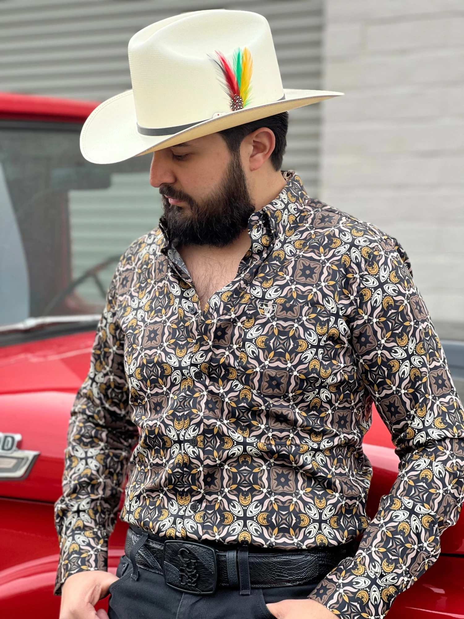 Platini Camisa Vaquera (Black/Brown)- CWL8918 2 Platini Camisa Vaquera (Black/Brown)- CWL8918 - Image 2