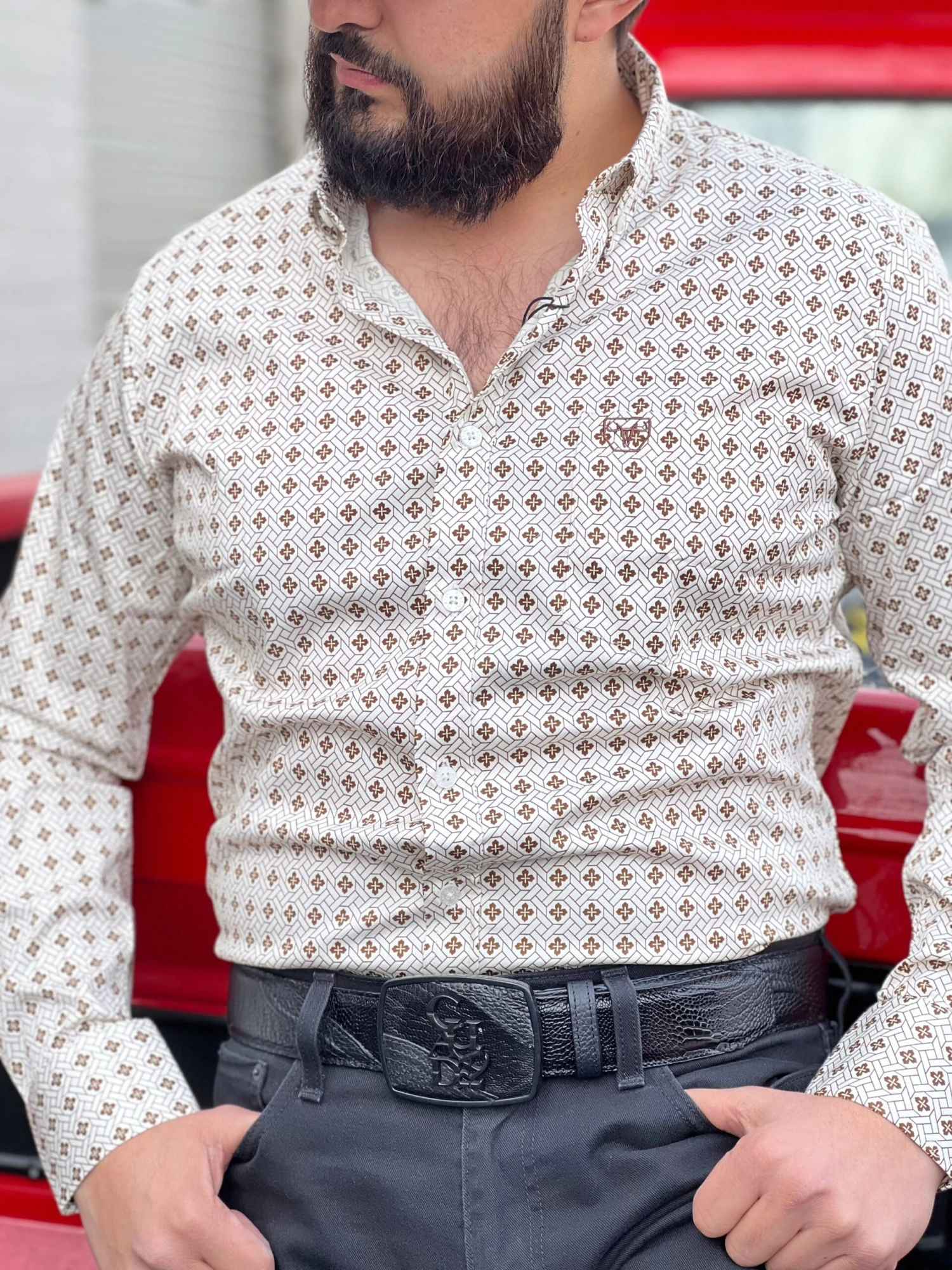 Platini Camisa Vaquera (Light Brown)- CWL8915 2 Platini Camisa Vaquera (Light Brown)- CWL8915 - Image 2