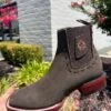 Los Altos Aztec Nobuck Dark Tabacco Botin Cuadrado Para Dama