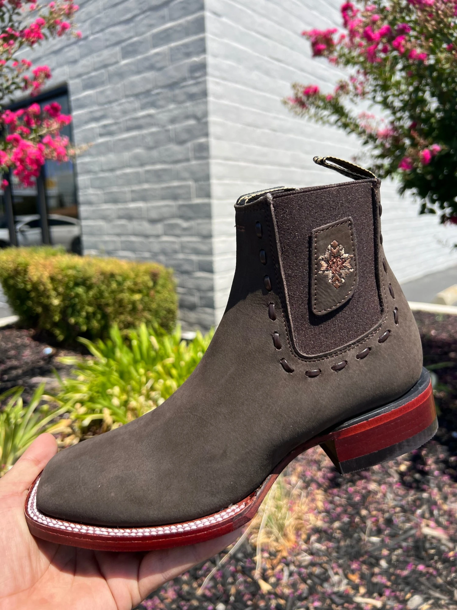 Los Altos Aztec Nobuck Dark Tabacco Botin Cuadrado Para Dama 1 Los Altos Aztec Nobuck Dark Tabacco Botin Cuadrado Para Dama