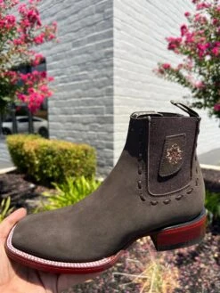 Los Altos Aztec Nobuck Dark Tabacco Botin Cuadrado Para Dama 5 Los Altos Aztec Nobuck Dark Tabacco Botin Cuadrado Para Dama -Western Cowboy Clothing IMG 7150