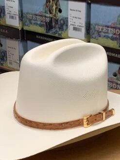 Tombstone 1000x Johnson (Copa Alta) With Genuine Cognac Ostrich Leather Band 6 Tombstone 1000x Johnson (Copa Alta) With Genuine Cognac Ostrich Leather Band -Western Cowboy Clothing IMG 7162