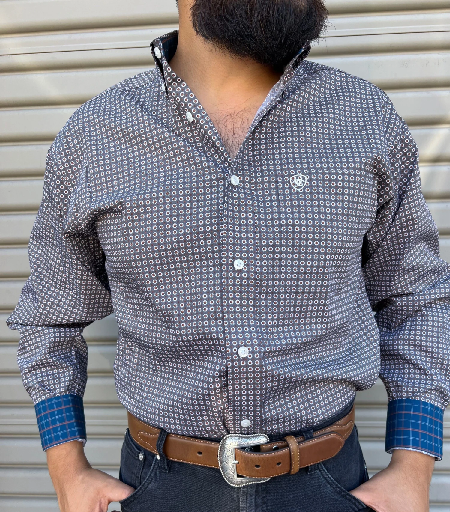 Ariat Eiffel Tower Classic Fit Long Sleeve Shirt 1 Ariat Eiffel Tower Classic Fit Long Sleeve Shirt