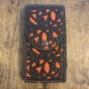 Leather Tooled Dark Brown / Honey Cell Phone Case