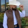 Cuadra Men's Lamb Vest Brown