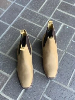 Crazy Horse Leather Sole Botin Charro 5 Crazy Horse Leather Sole Botin Charro -Western Cowboy Clothing IMG 8607