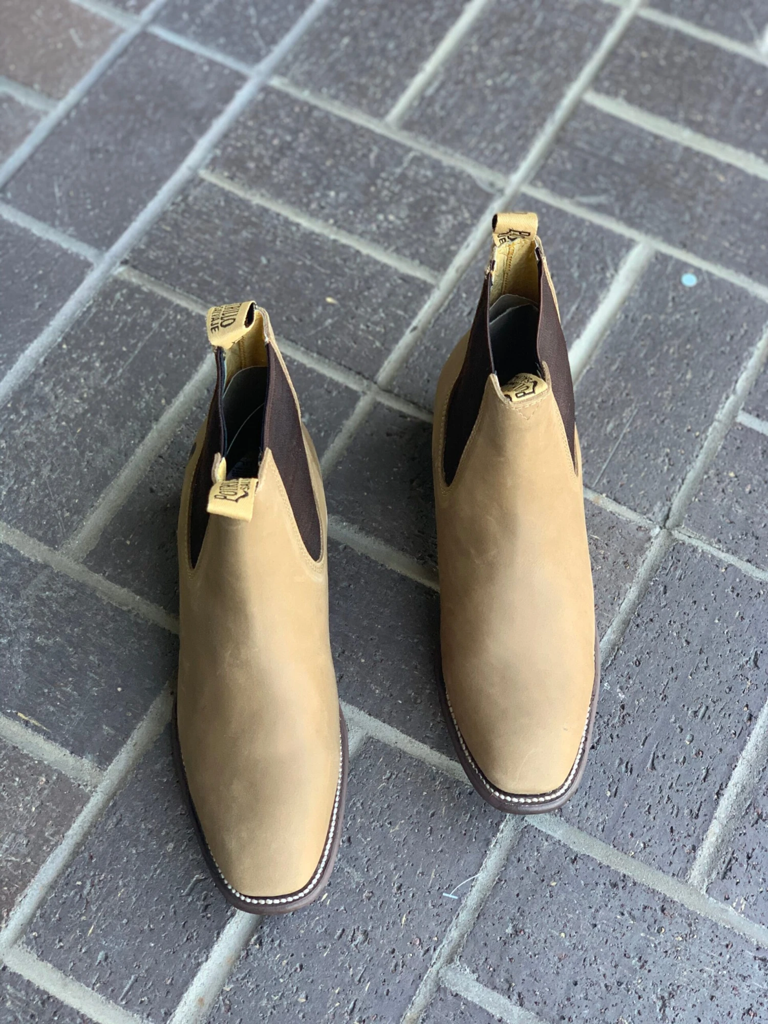 Crazy Horse Leather Sole Botin Charro 3 Crazy Horse Leather Sole Botin Charro - Image 3