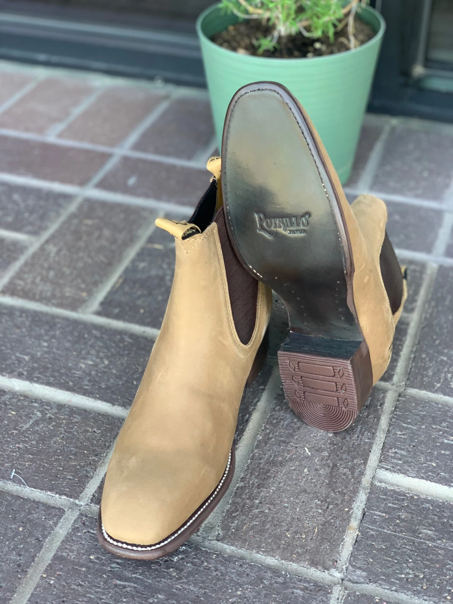 Crazy Horse Leather Sole Botin Charro 2 Crazy Horse Leather Sole Botin Charro - Image 2