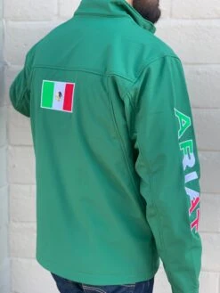 Ariat New Team Soft-Shell Mexico Green/Verde Jacket -Western Cowboy Clothing IMG 9310 772efb76 0c5f 4c3d 8657 2c36b2b6567d