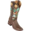 Quincy Wide Square Toe Western Cowgirl Boots - Q322F6211