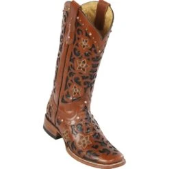 Quincy Wide Square Toe Western Cowgirl Boots - Q322L6250