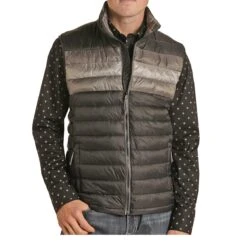 Ariat Men's Rock & Roll Black Poly Fill Puffer Vest
