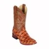 Los Altos Glossy Cognac Piraruccu Wide Square Toe Cowboy Boots