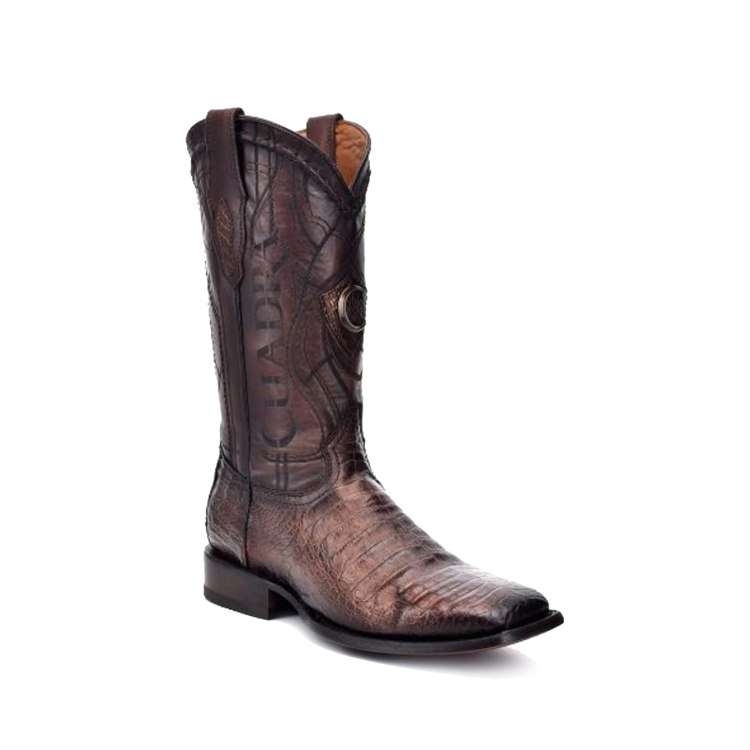 Cuadra Paris Cafe Caiman Belly Wide Square Toe Cowboy Boot 1 Cuadra Paris Cafe Caiman Belly Wide Square Toe Cowboy Boot