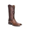 Cuadra Porto Maple Caiman Belly Wide Square Toe Cowboy Boot
