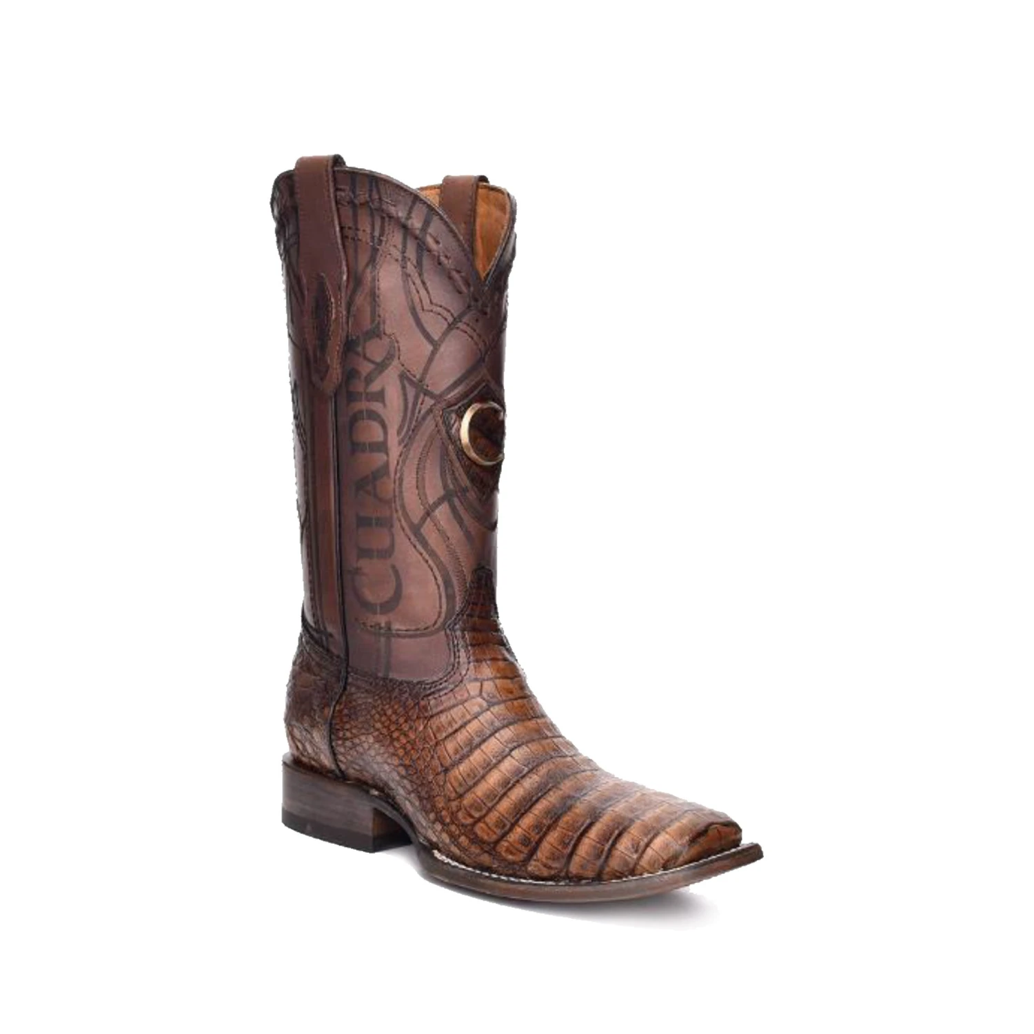 Cuadra Porto Maple Caiman Belly Wide Square Toe Cowboy Boot 1 Cuadra Porto Maple Caiman Belly Wide Square Toe Cowboy Boot