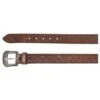 Hooey Western Tooled Floral Leather Belt