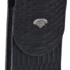 White Diamond Funda Python Leather Cell Phone Case - Negro