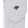 White Diamond Funda Python Leather Cell Phone Case - Blanco