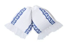 Moño Charro - Blanco / Azul