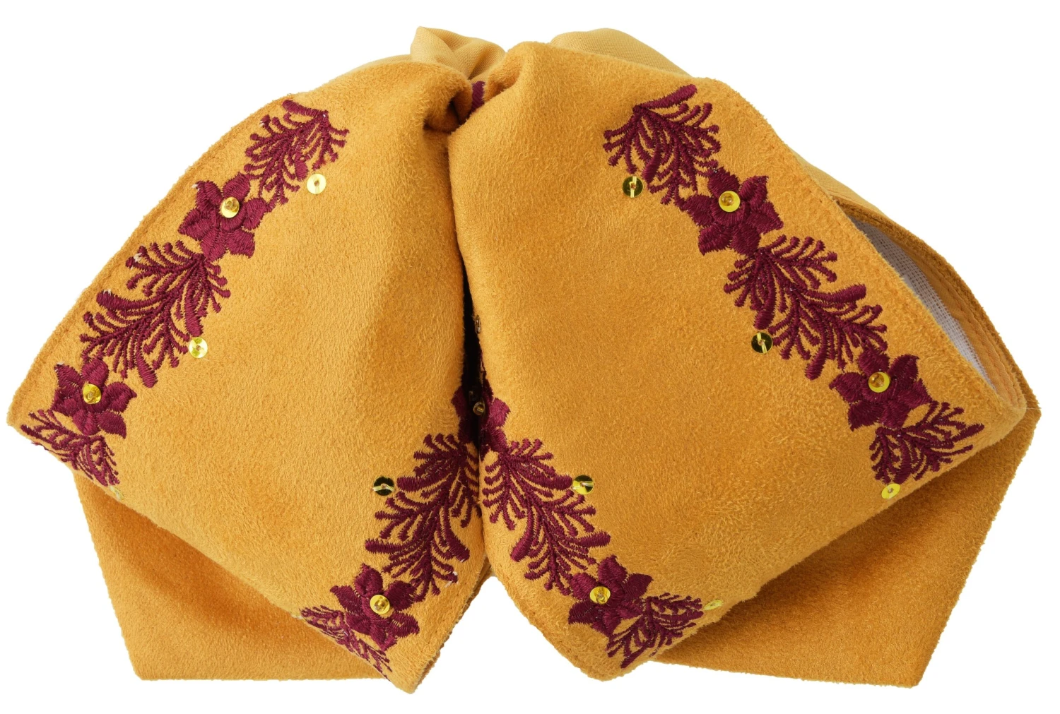 Moño Charro - Amarillo / Vino 1 Moño Charro - Amarillo / Vino