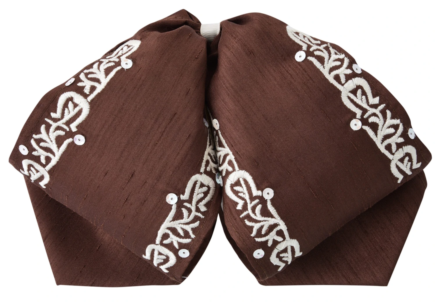 Moño Charro - Cafe / Blanco 1 Moño Charro - Cafe / Blanco