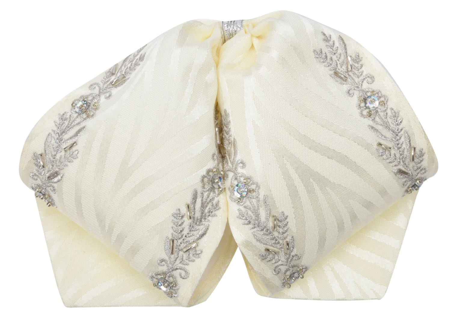 Moño Charro - Crema / Plata 1 Moño Charro - Crema / Plata