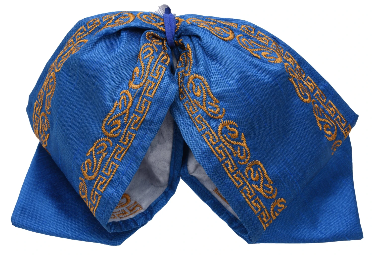 Moño Charro - Azul / Oro 1 Moño Charro - Azul / Oro